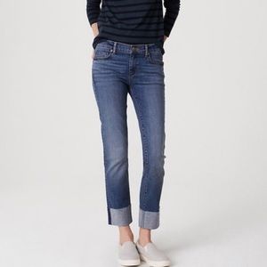 LOFT High Rise Cuffed Crop Jeans Size 6/28
